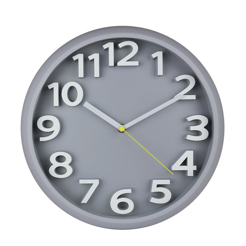 12.5 Inch 3D Silent Wall Clock with Large Numbers