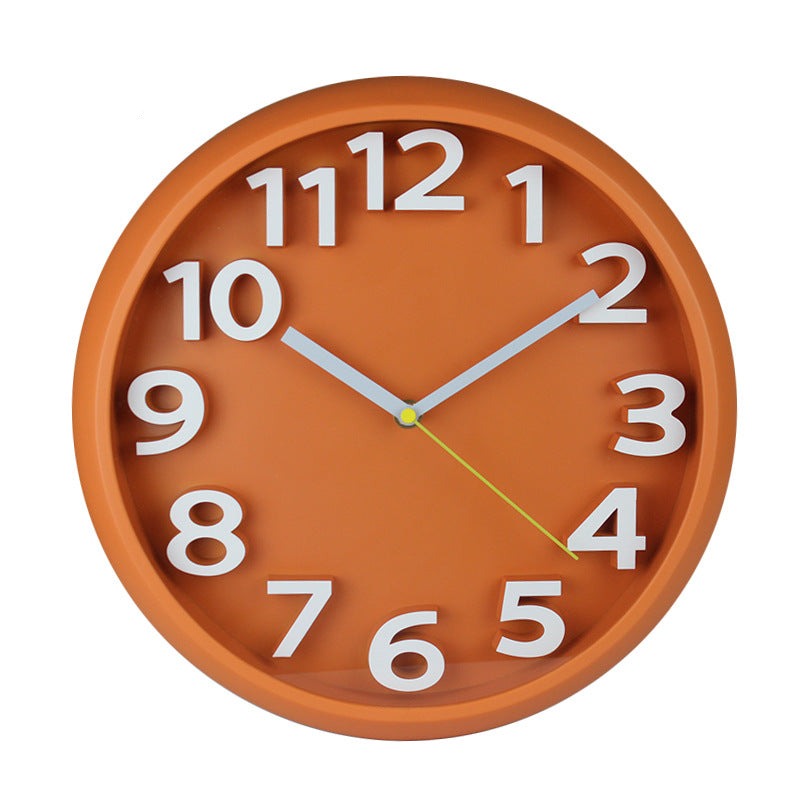 12.5 Inch 3D Silent Wall Clock with Large Numbers