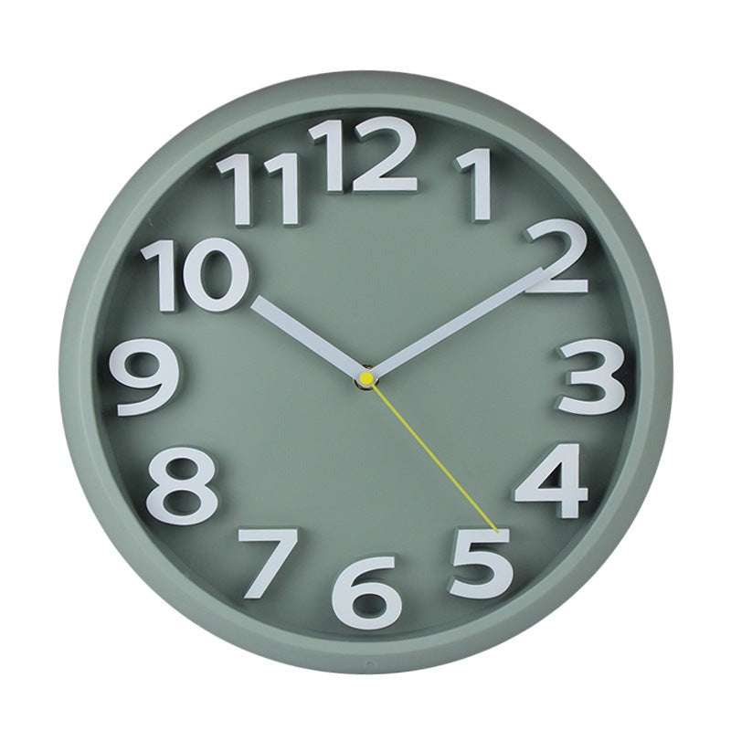 12.5 Inch 3D Silent Wall Clock with Large Numbers