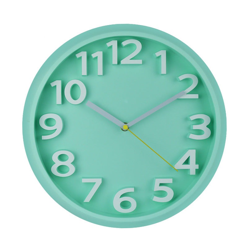 12.5 Inch 3D Silent Wall Clock with Large Numbers