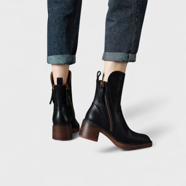 Garciel | Leather Ankle Boots