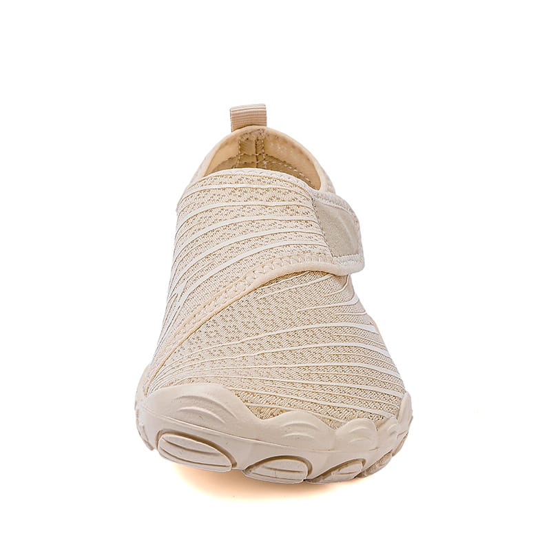 Slip-On Breathable Sports Shoes with Ribbed Detailing