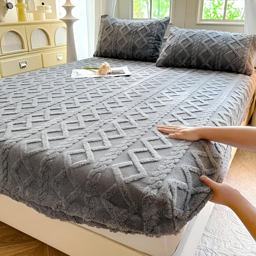 Premium Velvet Sherpa Quilted Sheet Set