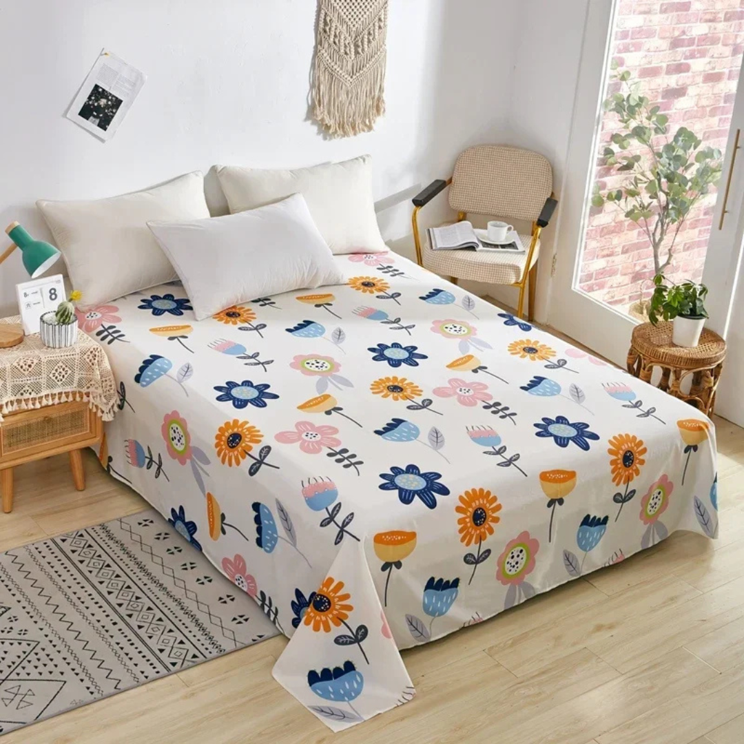 Luxury Cotton Bed Duvet Cover Set with Pillowcases