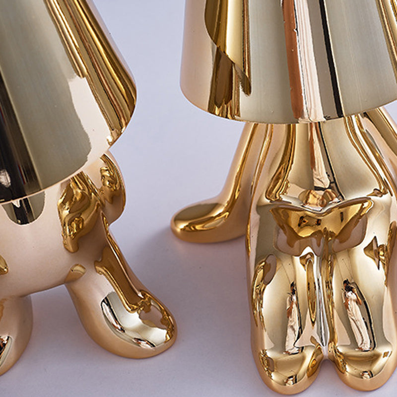 Creative Gold Thinking Man Touch Control Table Lamp