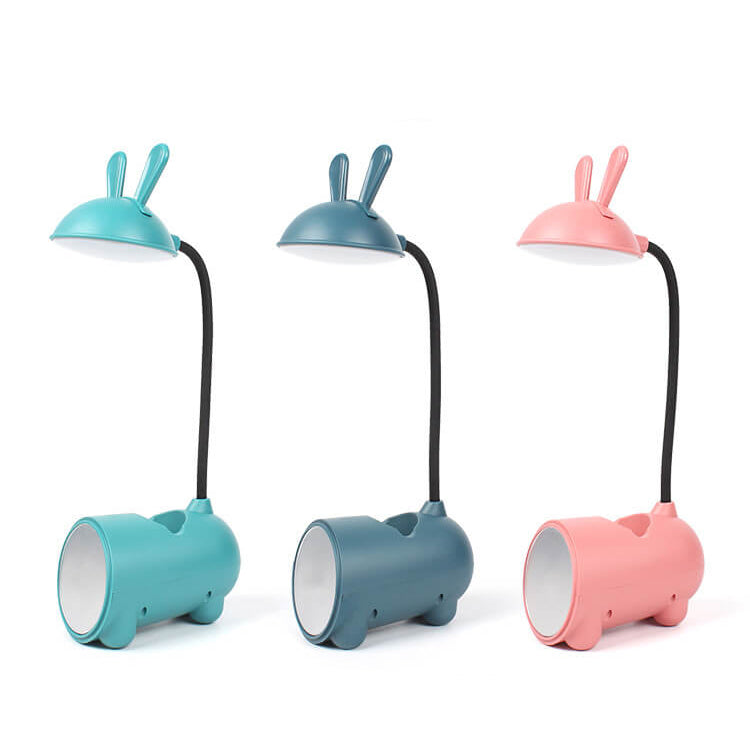 Cute LED Desk Lamp with Pen Holder and USB Connection
