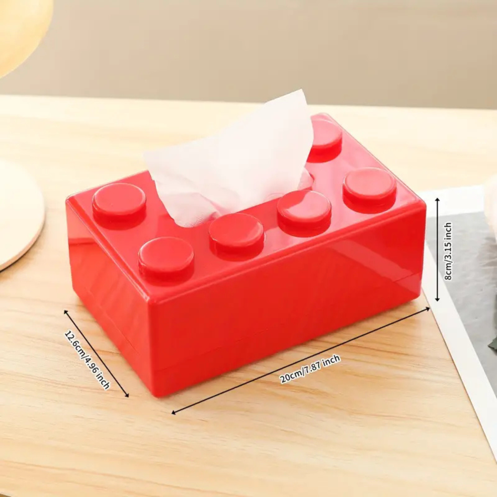 Building Blocks Tissue Holder - Colorful ABS Design