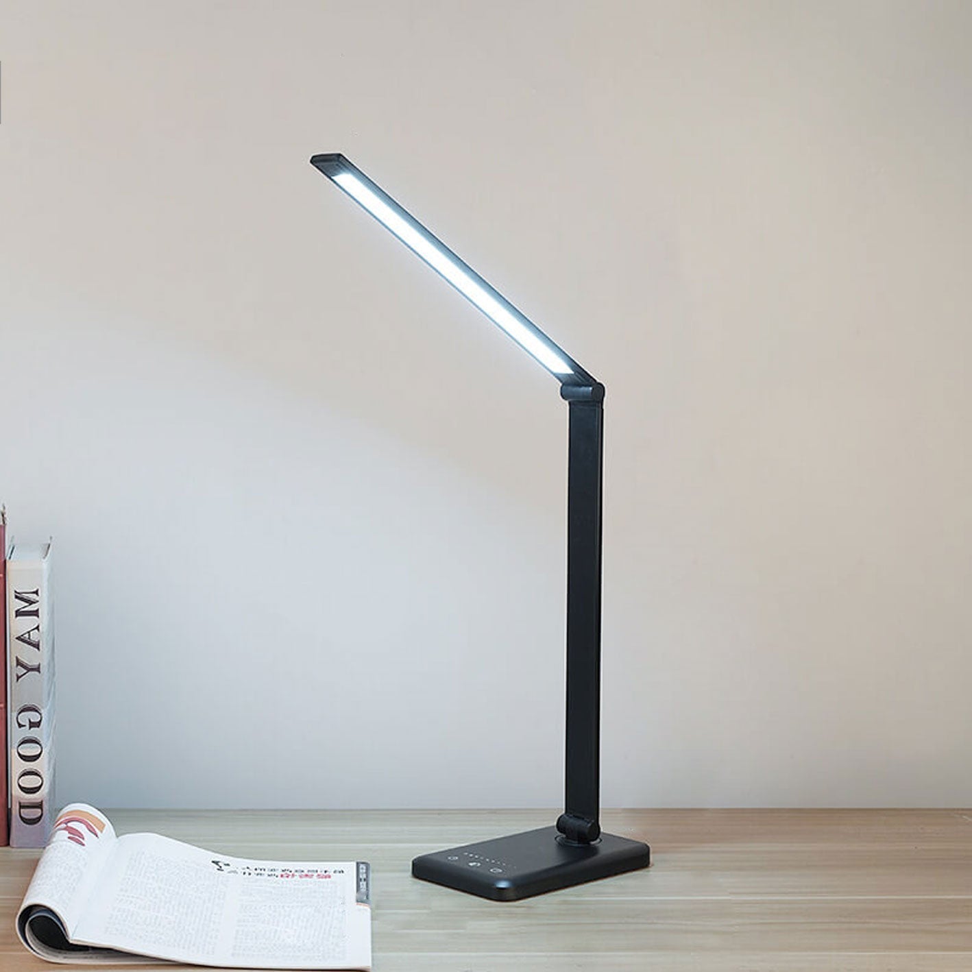 Foldable Dimmable LED Desk Lamp with Adjustable Color Temperature