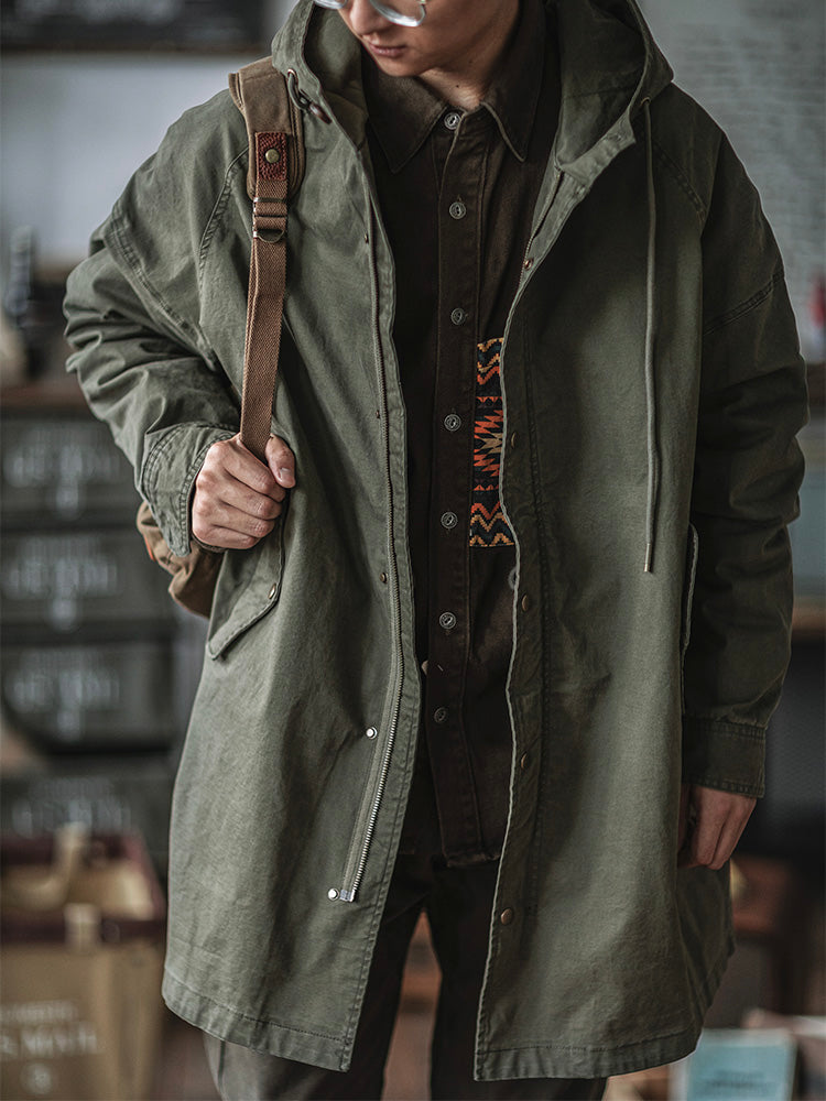 Hooded M51 Parka Shell with Adjustable Cuffs