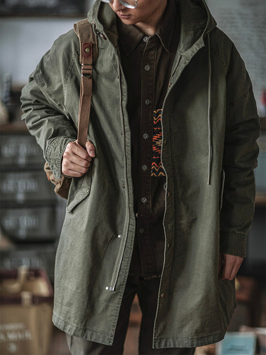Hooded M51 Parka Shell with Adjustable Cuffs