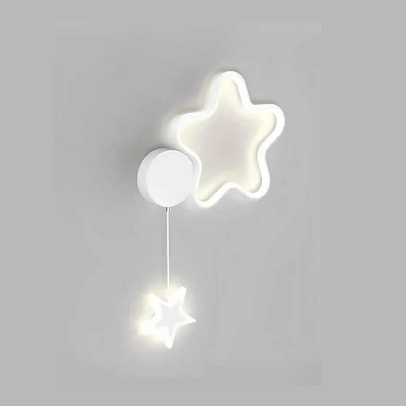 Magical Cloud and Star Wall Lamp with Moon Lighting