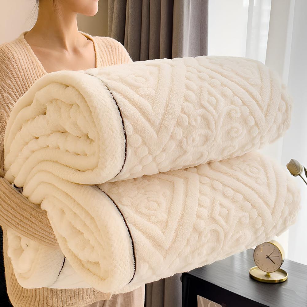 Velvet Mandala Sherpa Throw Blanket