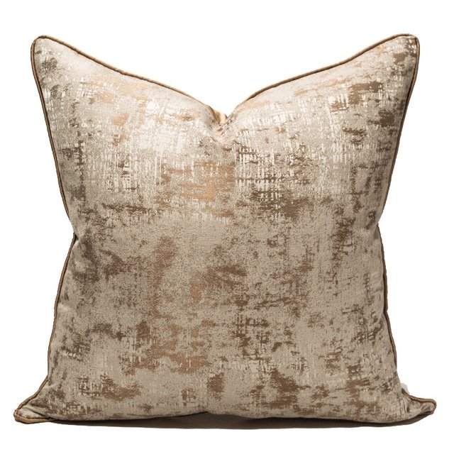 Luxury Gold Satin Pillowcase - Soft Polyester Cushion for Elegant Home Decor