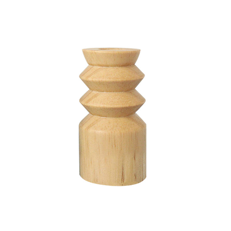 Minimalist Pine Wood Candle Holder
