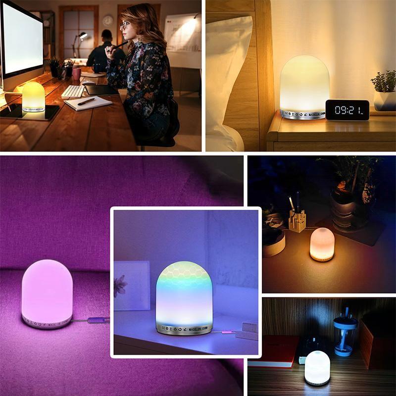 Multicolor Rechargeable Night Light with Adjustable Brightness