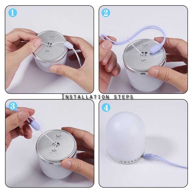 Multicolor Rechargeable Night Light with Adjustable Brightness
