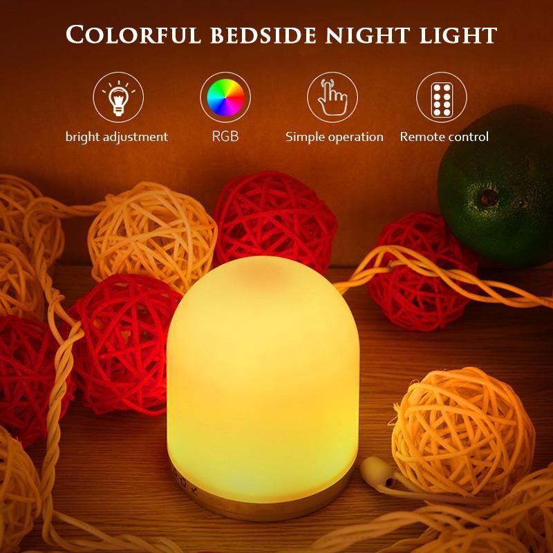 Multicolor Rechargeable Night Light with Adjustable Brightness