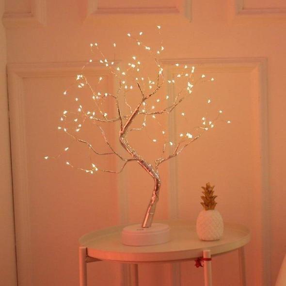 LED Spirit Tree Night Light with Warm White Lights