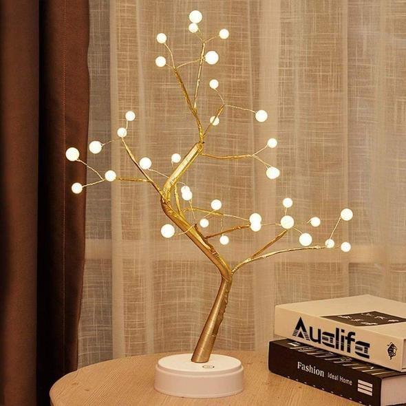 LED Spirit Tree Night Light with Warm White Lights