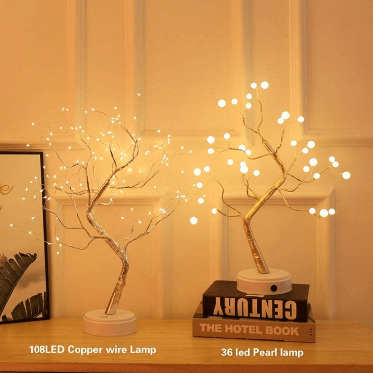 LED Spirit Tree Night Light with Warm White Lights