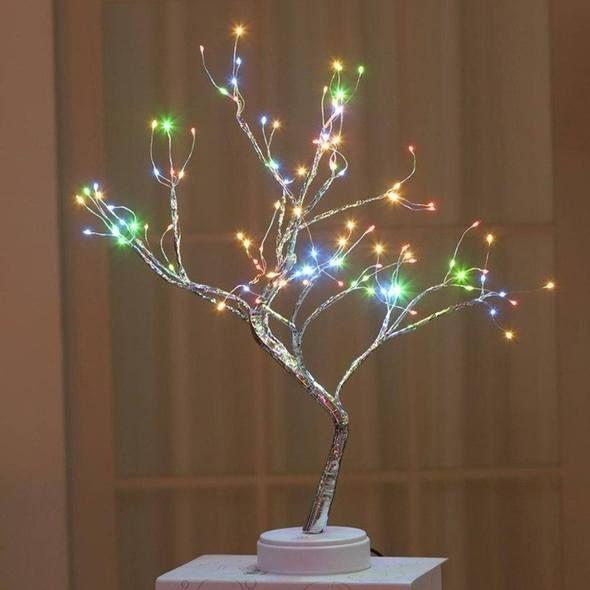 LED Spirit Tree Night Light with Warm White Lights