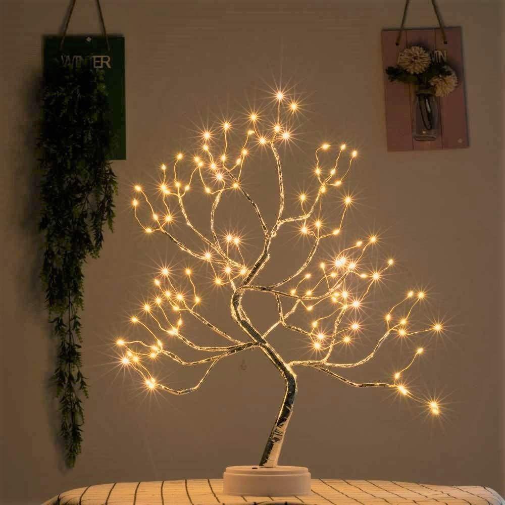 LED Spirit Tree Night Light with Warm White Lights