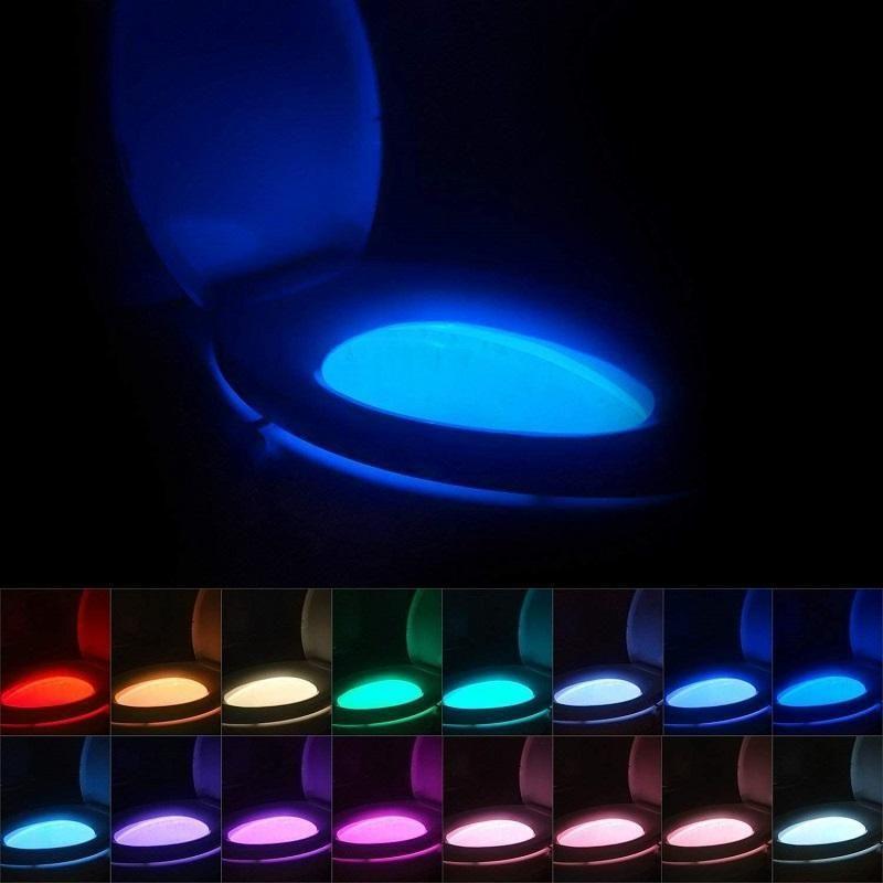 Toilet Night Light with Motion Sensor and 8 Color Options