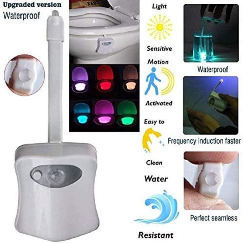 Toilet Night Light with Motion Sensor and 8 Color Options