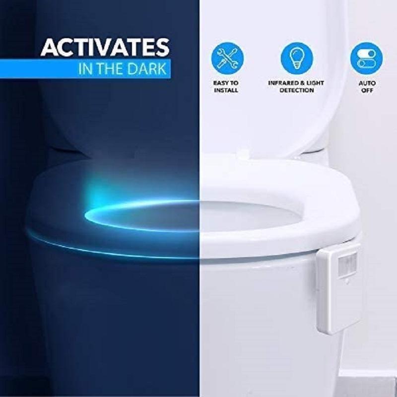 Toilet Night Light with Motion Sensor and 8 Color Options