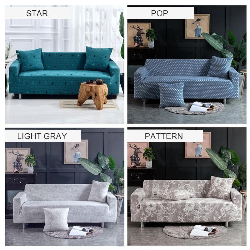Universal Elastic Slipcover Sofa Protector in Soft Stretch Fabric