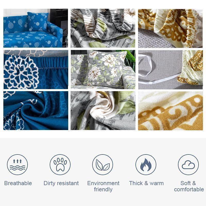 Universal Elastic Slipcover Sofa Protector in Soft Stretch Fabric
