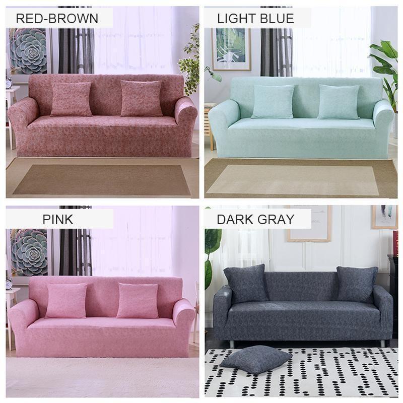 Universal Elastic Slipcover Sofa Protector in Soft Stretch Fabric