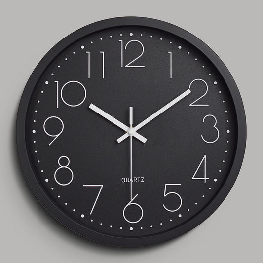 30 cm Silent 3D Wall Clock in Eco-Friendly ABS