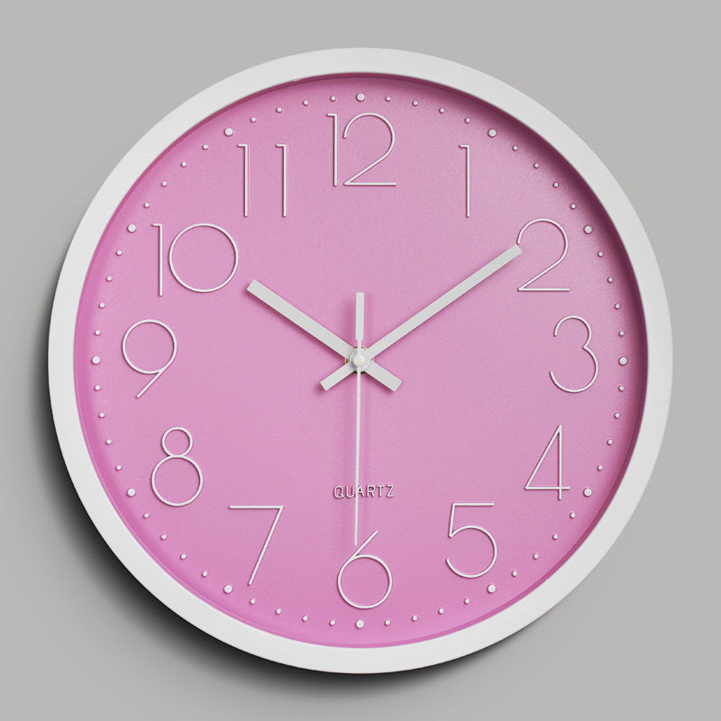 30 cm Silent 3D Wall Clock in Eco-Friendly ABS