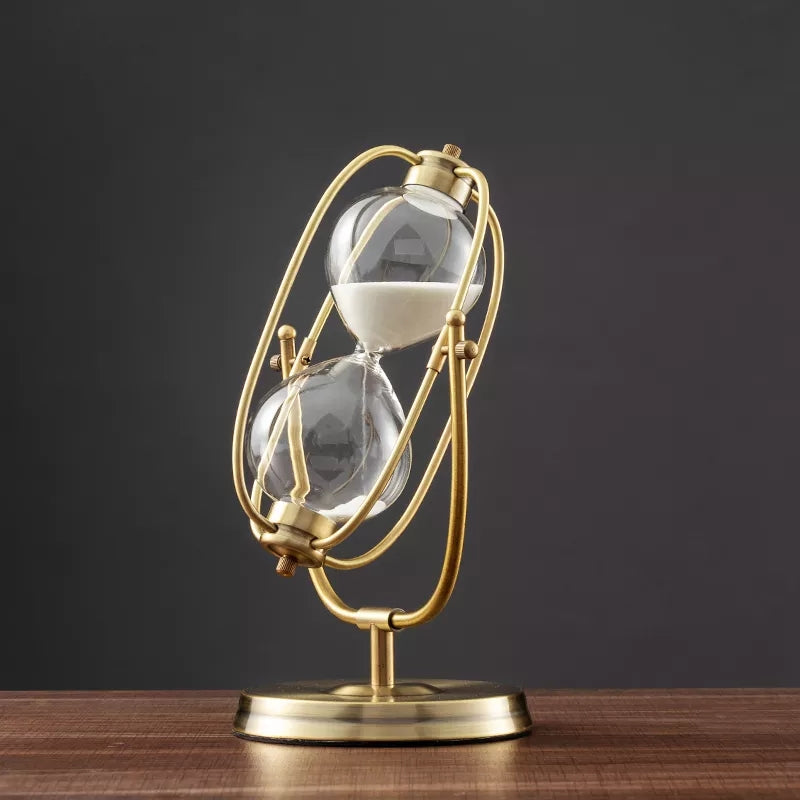 Antique European Hourglass Sand Timer Decor