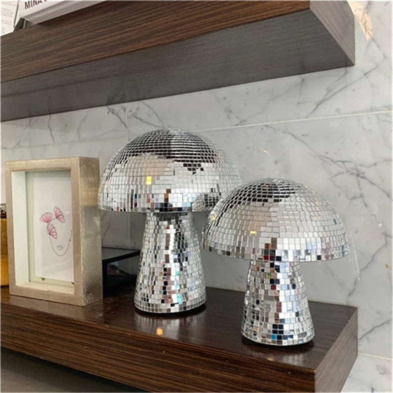Mushroom Shaped Disco Ball Table Decoration