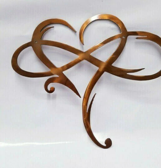Infinity Heart Metal Wall Art Decoration