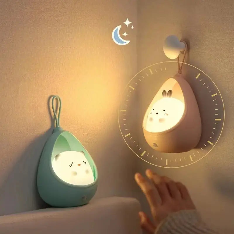 Cute Animal Night Light LED Bedside Lamp for Kids