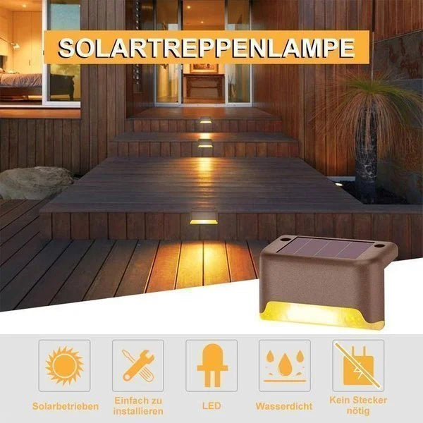 Solar-Powered Outdoor Wall Light - Waterproof Garden Lamp