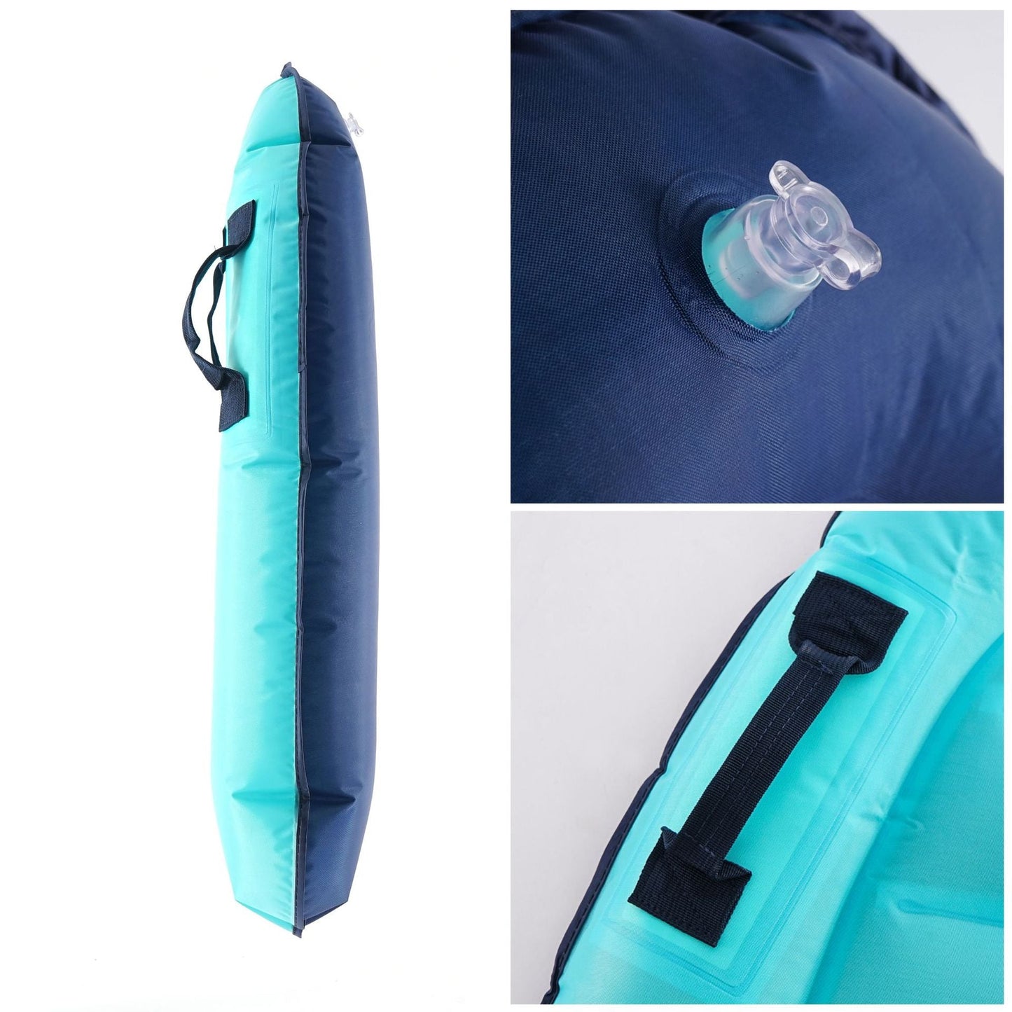 Inflatable Surf-Style Kickboard with Handles for Pool and Beach