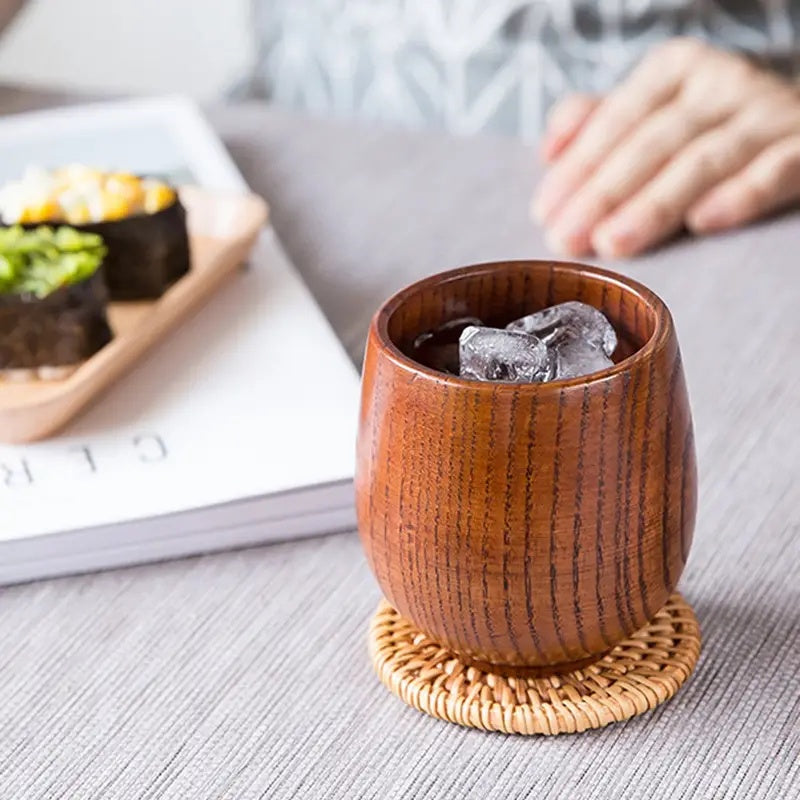 Handcrafted Eco-Friendly Wooden Tea Cup