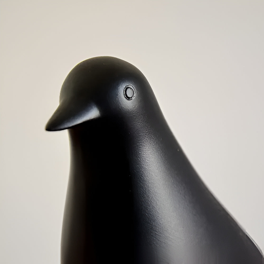Chic Black and White Minimalist Bird Figurines