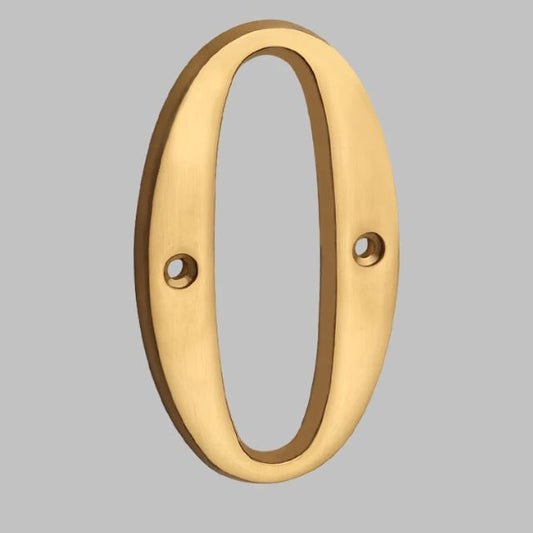 Solid Brass House Numbers - Classic Design, Easy Installation