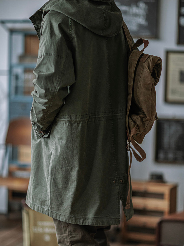 Hooded M51 Parka Shell with Adjustable Cuffs