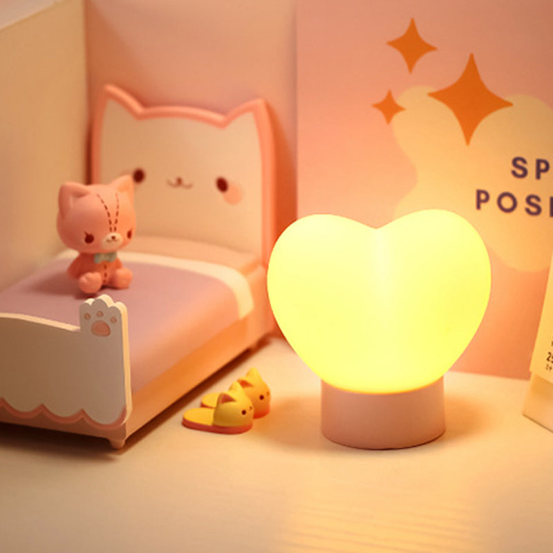 Heart Shaped LED Night Light with Magnetic Battery or USB Connection