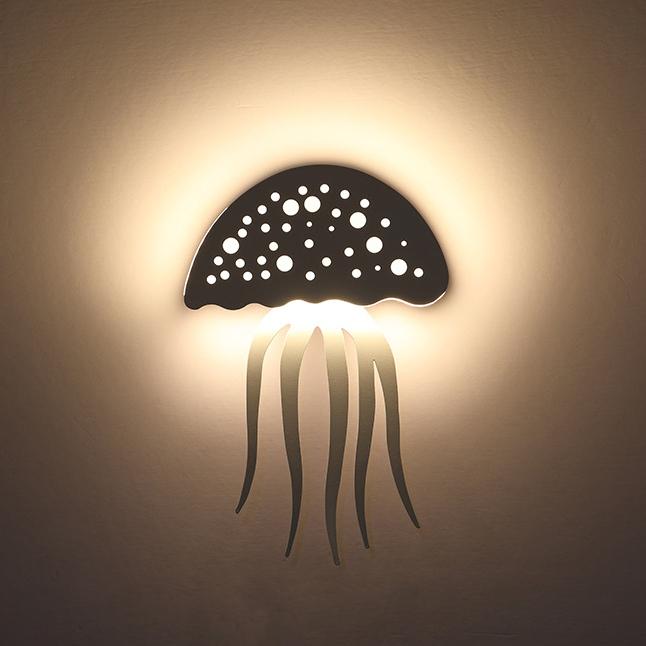 Modern LED Jellyfish Wall Light - Sculptural Design