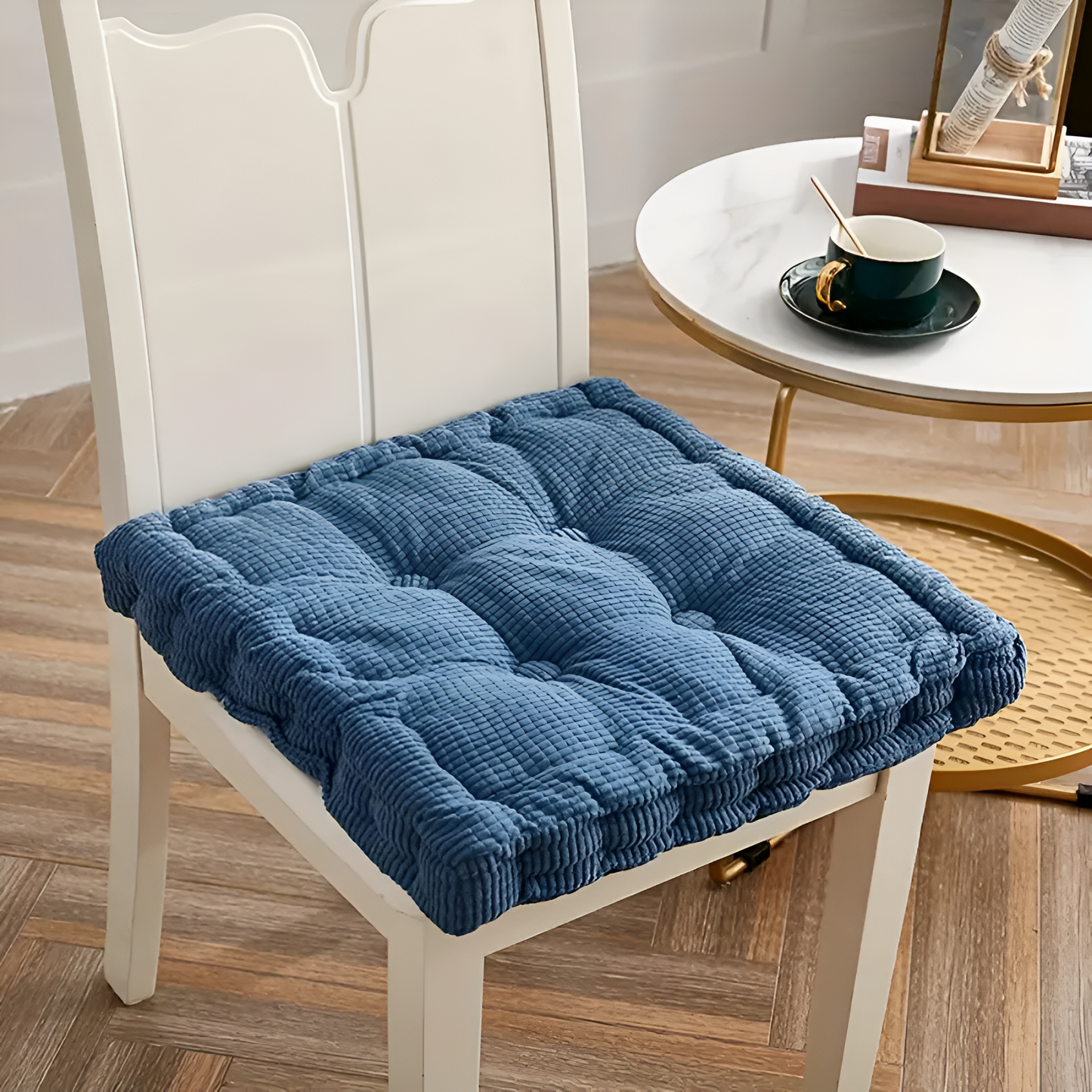 Stackable Soft Corduroy Chair Cushions