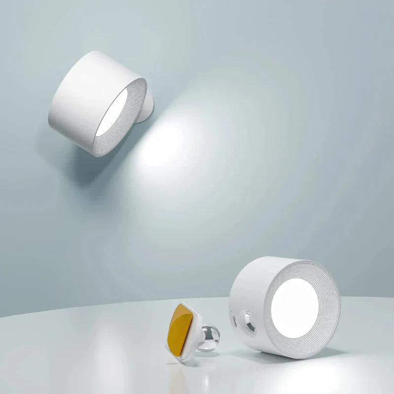 Cordless Rechargeable Magnetic Wall Lamp with 360° Rotation