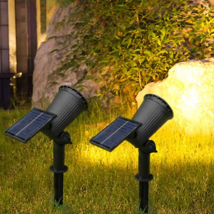 Solar LED Landscape Spotlight with 9 Color Options and Adjustable Head