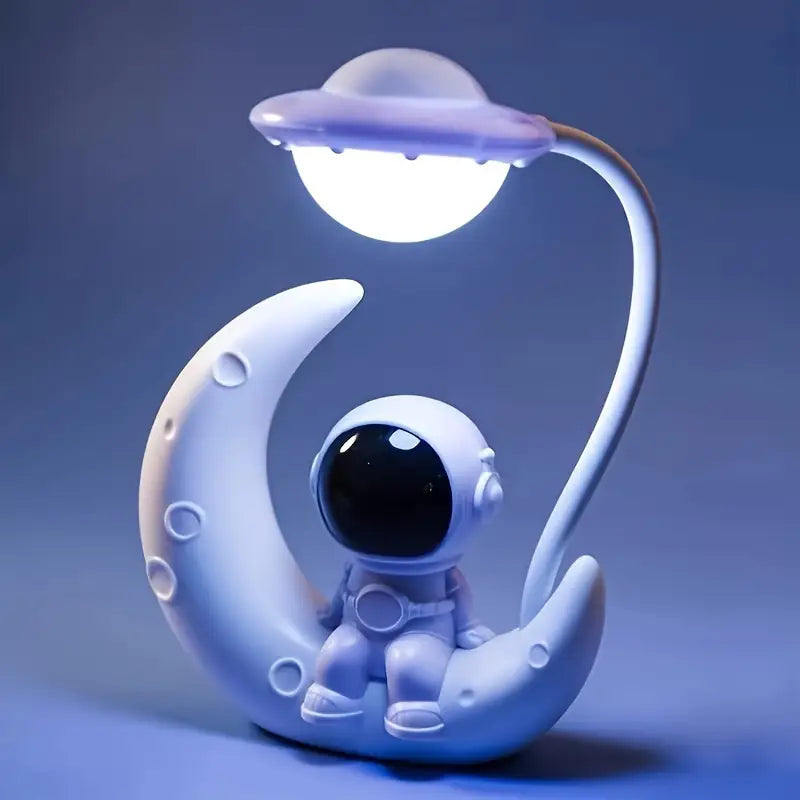 Astronaut Moon Night Light with Adjustable LED